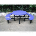 Powder coated metal outdoor picnic table picnic table and bench